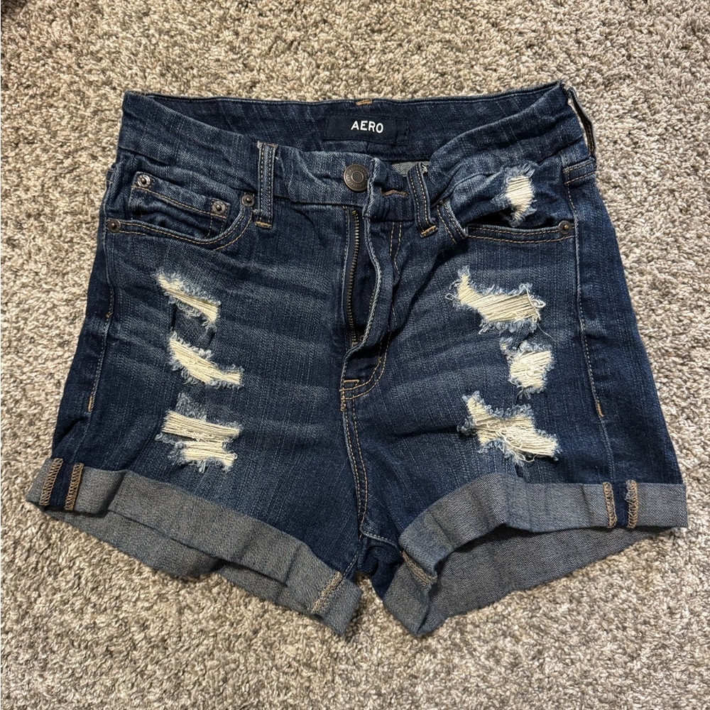 Aeropostale Curvy High Rise MIDI 3” Shorts